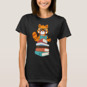 Red Pandas Book  Bookworm Cute Red Panda Reader T-shirt (Voorkant)