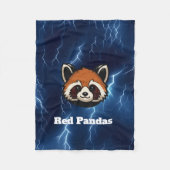 Red Pandas Custom Fleece Blanket (Voorkant)