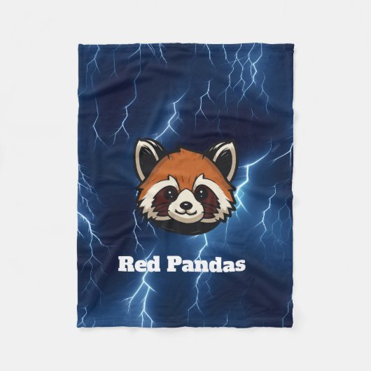 Red Pandas Custom Fleece Blanket Deken (Voorkant)