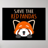 Red Pandas Cute Pet Animal Panda Lover Gr Poster (Voorkant)