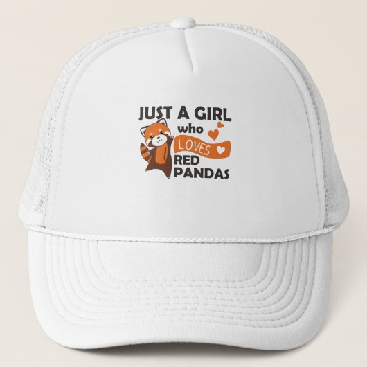 Red Pandas Girl Love Red Panda Kawaii Cute Animals Trucker Pet (Voorkant)