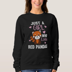 Red Pandas Girl Love Red Panda Kawaii Cute Animals Trui