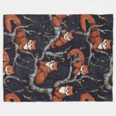 Red Pandas in bomen Fleece Deken (Voorkant (Horizontaal))