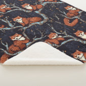 Red Pandas in bomen Sherpa Deken (3/4)