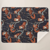 Red Pandas in bomen Sherpa Deken (Voorkant (horizontaal))