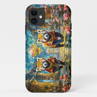 Red Pandas Jade Palace Design van Rich AMeN Gill Case-Mate iPhone Case