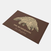 Red Pangolins Persoonlijk Bruin Deurmat (Schuin)