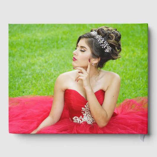 Red Papel Picado Mis Quince Años Gastenboek (Achterkant)