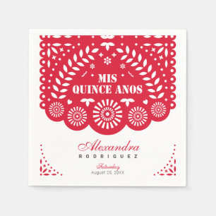 Red Papel Picado Mis Quince Años Servet