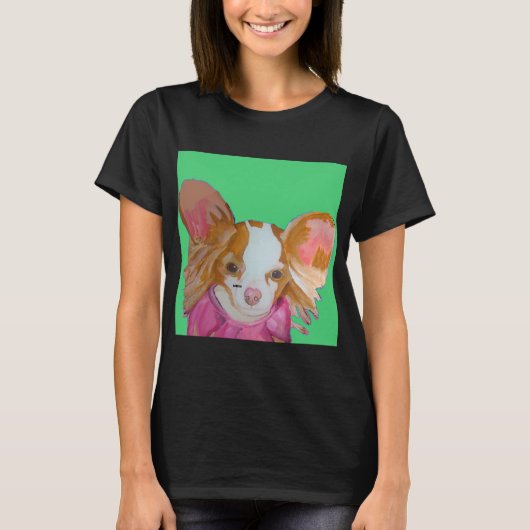 Red Papillon Green T-shirt (Voorkant)
