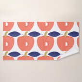 Red Paprika: Naadloos geïnspireerd op kruiden. Badhanddoek (Badhanddoek)