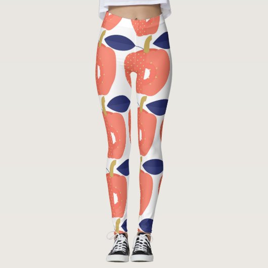 Red Paprika: Naadloos geïnspireerd op kruiden. Leggings (Voorkant)