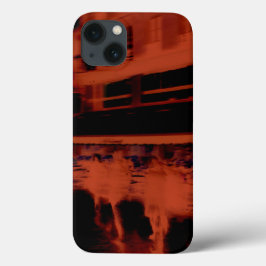 Red Paris avond. Koel de wazige beweging van mense Case-Mate iPhone Case