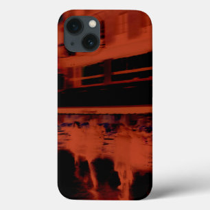 Red Paris avond. Koel de wazige beweging van mense Case-Mate iPhone Case