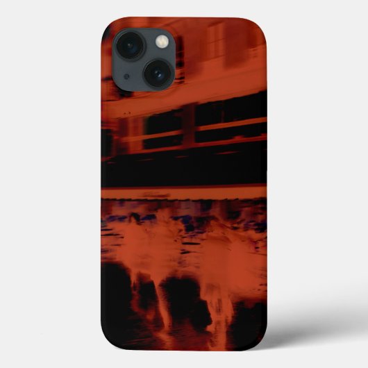 Red Paris avond. Koel de wazige beweging van mense Case-Mate iPhone Case (Achterkant)