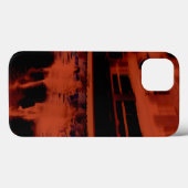 Red Paris avond. Koel de wazige beweging van mense Case-Mate iPhone Case (Achterkant (horizontaal))