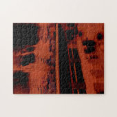 Red Paris avond. Koel de wazige beweging van mense Legpuzzel (Horizontaal)