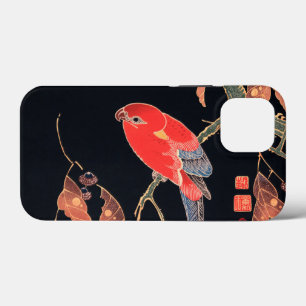 Red Parrot aan de tak van een boom van Ito Jakuchu Case-Mate iPhone Case