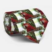 Red Parrot Beauty Stropdas (Opgerold)