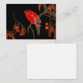 Red Parrot Fine Art Notitiekaartje (Voorkant / Achterkant)