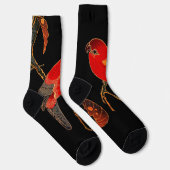 Red Parrot Fine Art Sokken (Rechts)