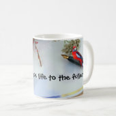 Red Parrot on a Mug Koffiemok (Voorkant rechts)