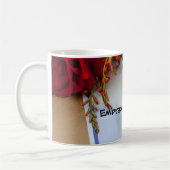 Red Parrot on a Mug Koffiemok (Links)