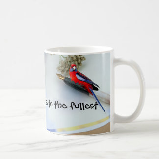 Red Parrot on a Mug Koffiemok