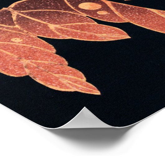 Red Parrot on Tree Branch beroemd gemaakt door Ito Poster (Hoek)