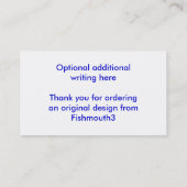 Red Parrot - sjabloon voor visitekaartjes (Achterkant)