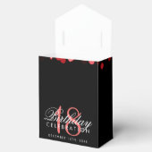 Red Party Sparkles 18e verjaardag gunst Bedankdoosjes (Geopend)