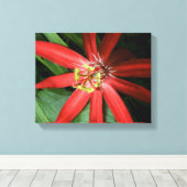 Red Passion Flower Canvas Afdruk (Insitu (Houten vloer))