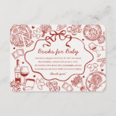 Red Pasta Special Delivery Italian Books for Baby Informatiekaartje (Voorkant)