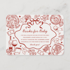 Red Pasta Special Delivery Italian Books for Baby Informatiekaartje