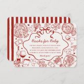 Red Pasta Special Delivery Italian Books for Baby Informatiekaartje (Voorkant / Achterkant)