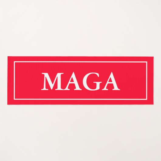 Red Patriotic MAGA Yoga Mat (Voorkant (horizontaal))