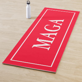 Red Patriotic MAGA Yoga Mat