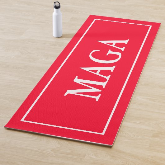 Red Patriotic MAGA Yoga Mat (In situ)