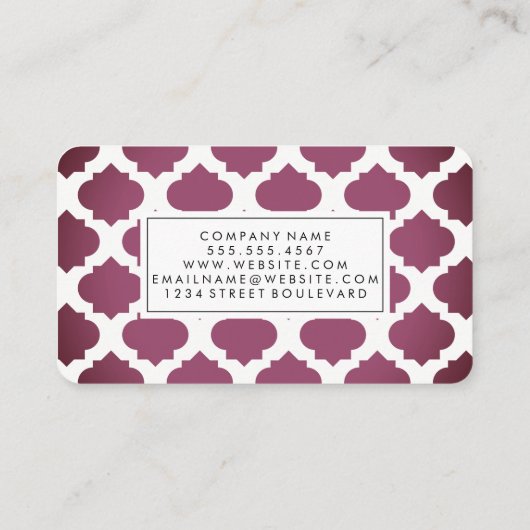 Red  Patroon Visitekaartje (Achterkant)