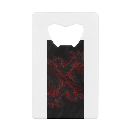 Red Pattern Creditkaart Flessenopener (Voorkant)