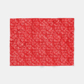Red Pattern Fleece Blanket (Voorkant (Horizontaal))
