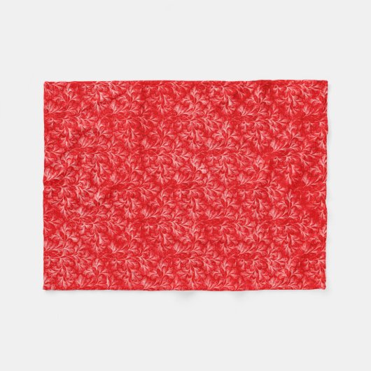 Red Pattern Fleece Blanket (Voorkant (Horizontaal))