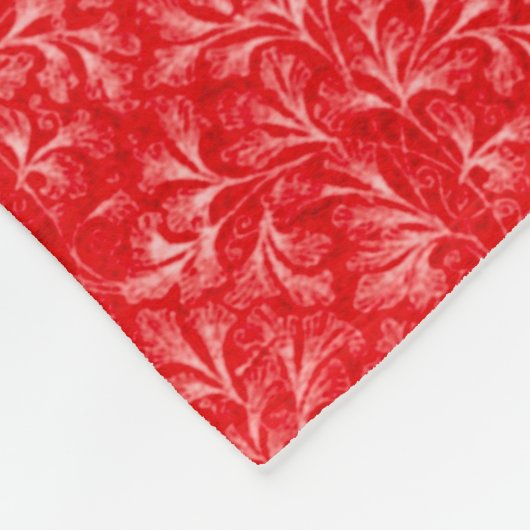 Red Pattern Fleece Blanket (Hoek)