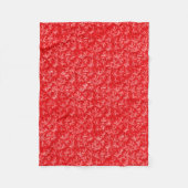Red Pattern Fleece Blanket (Voorkant)