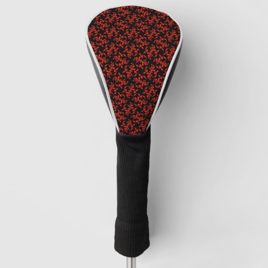 Red Pattern Golf Club Headcover – Stylish & Protec (Voorkant)