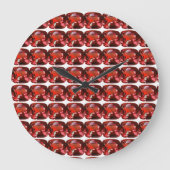 Red Pattern Grote Klok (Voorkant)