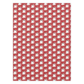 Red Pattern Hot Chocolade kerst Tafelkleed (Voorkant)