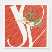 Red Pattern kerst Joy Servet (Voorkant)