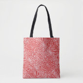 Red Pattern Tote Bag (Voorkant)