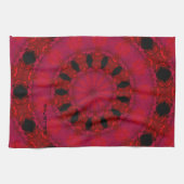 Red Patterned Kitchen Towel Theedoek (Horizontaal)